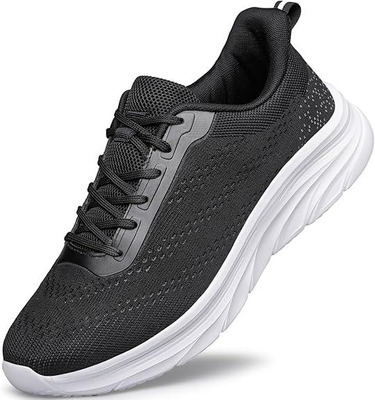 Mens Running Shoes Walking Shoes Casual Lightweight Workout Gym Tennis Shoes Jogging Cushioning Sneakers Black